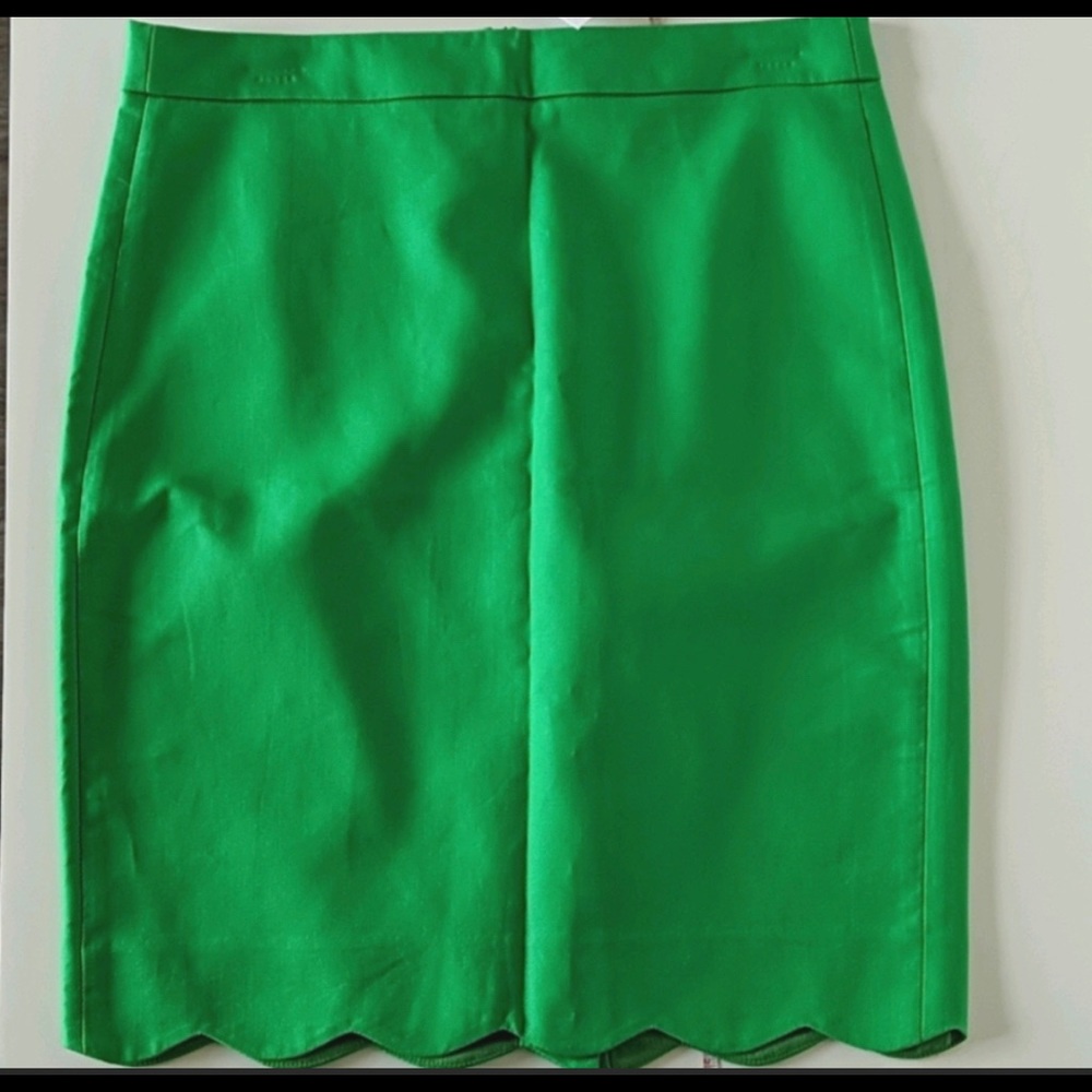 JCrew Scalloped Pencil Skirt